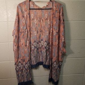Aztec print kimono